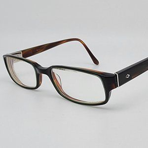 Sama Jackson Green Brown Rectangular Eyeglasses Frame Japan 50-19-145